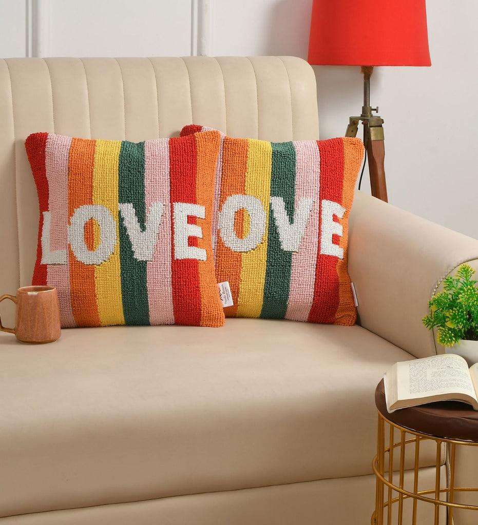 Love Multicolor Cushion Cover