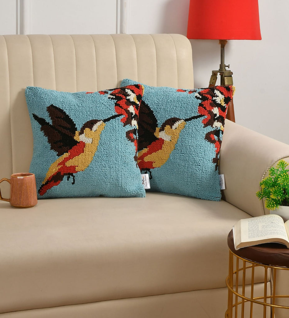 Blue Bird Cushion Cover