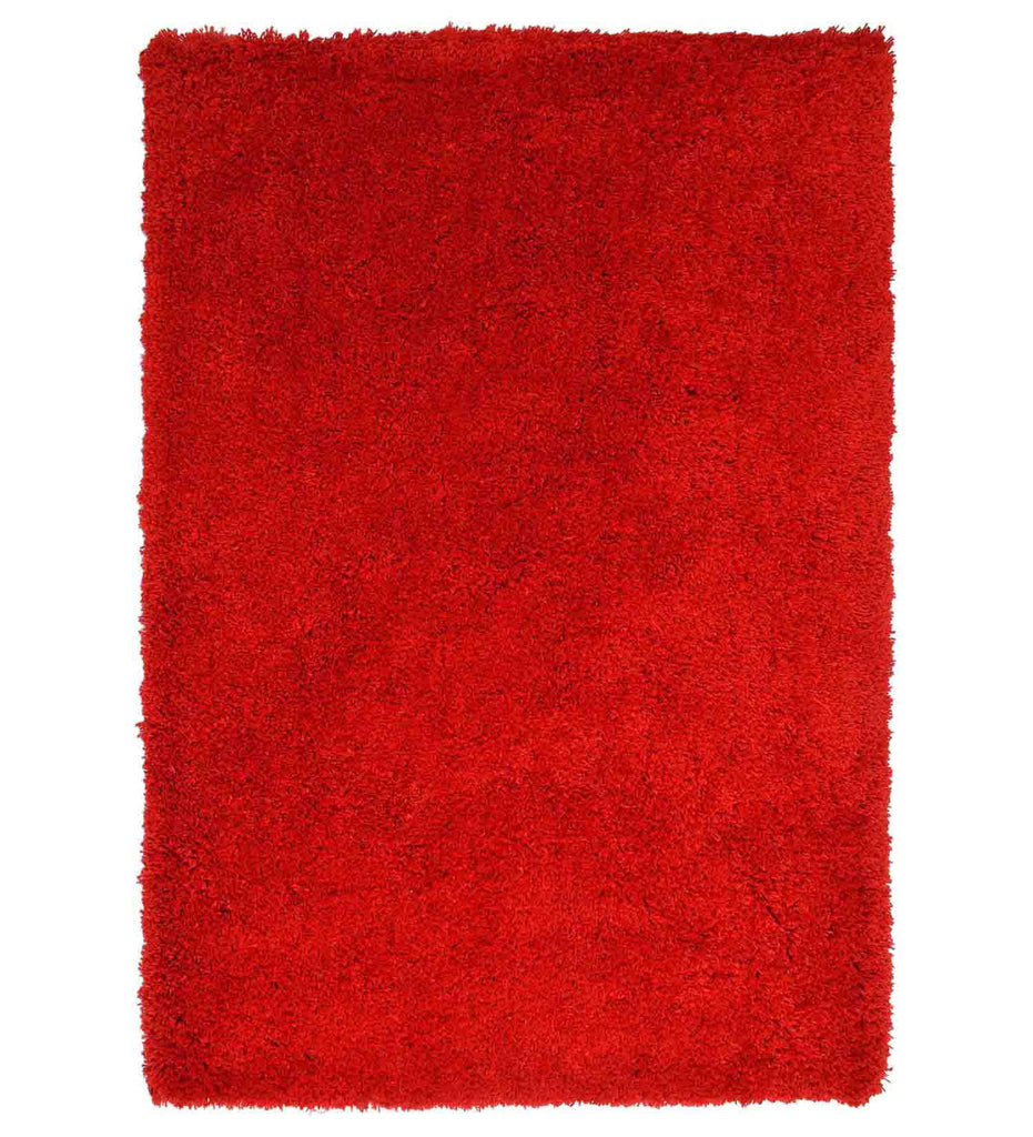 Red Solid Anti skid Shaggy Carpet