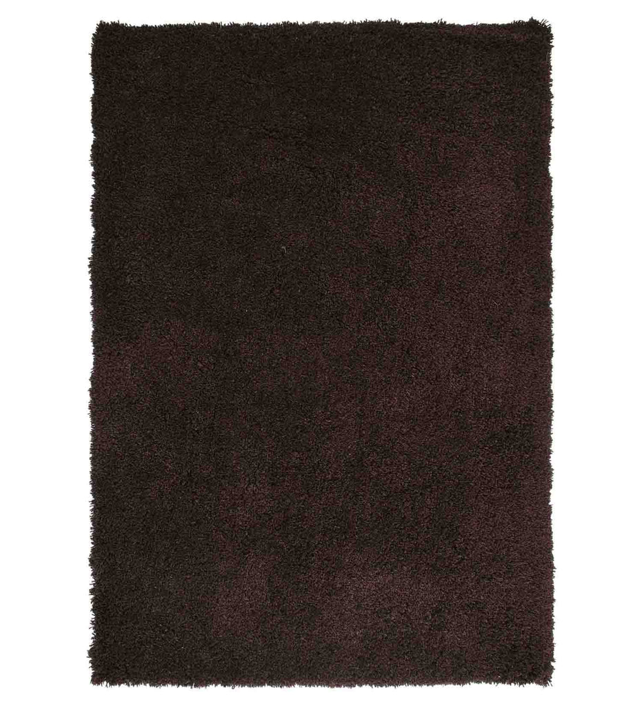 Brown Solid Anti skid Shaggy Carpet