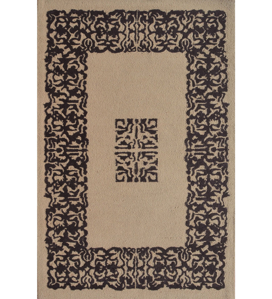 Brown Hand Tufted Traditional Wool Carpet