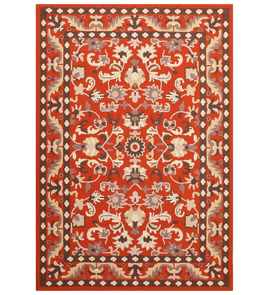 Orange  Traditional Hand Tufted Wool Carpet
