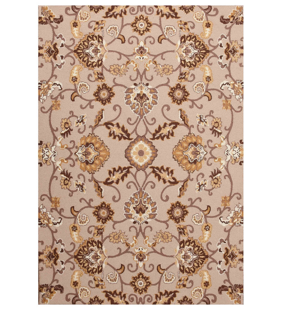 Beige Traditional Hand Tufted Wool Carpet