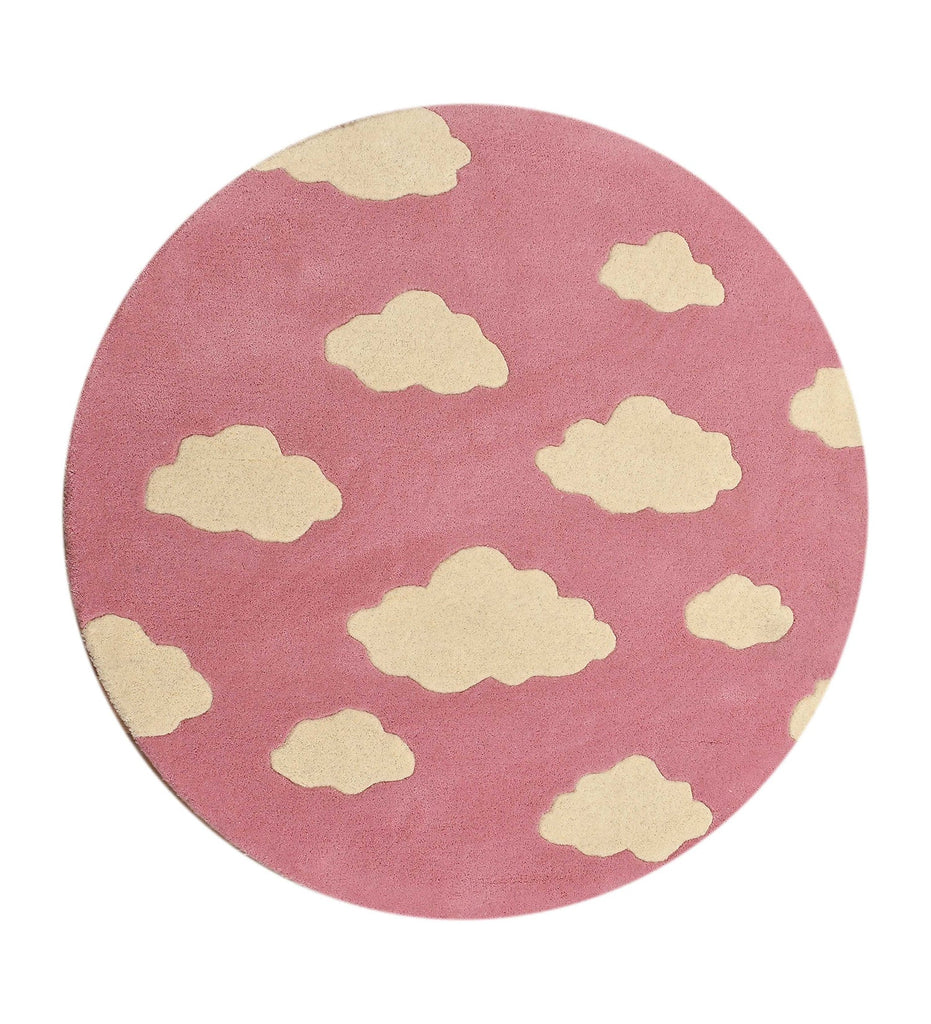 Pink Cloud Hand Tufted Wool Carpet