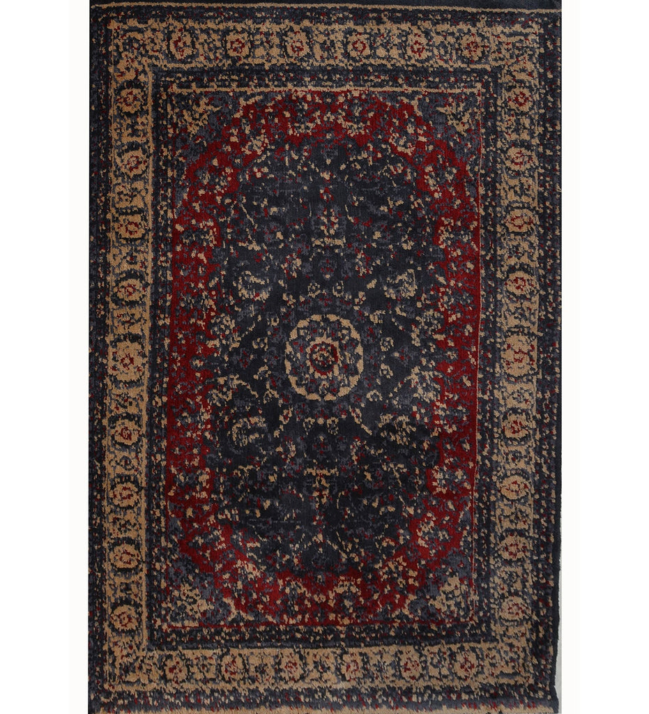 Maroon Traditional Polyester Carpet