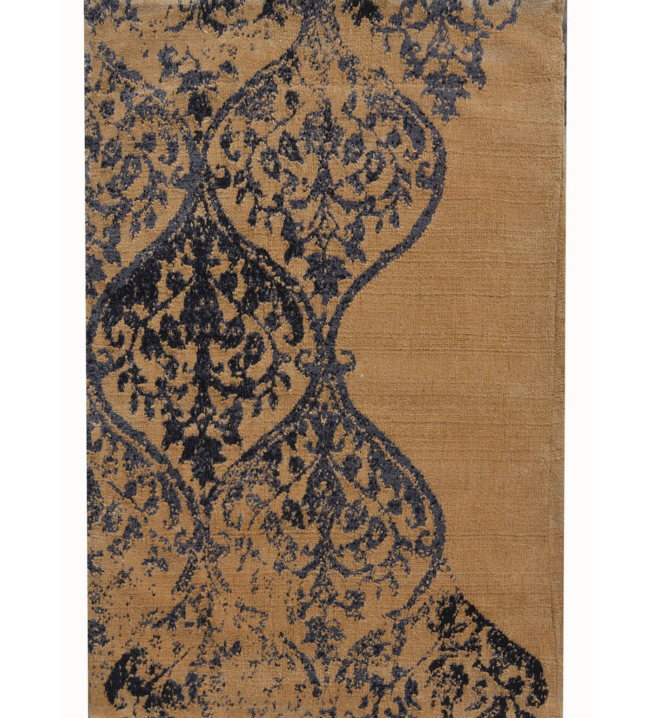 Gold Damask Polyester Carpet