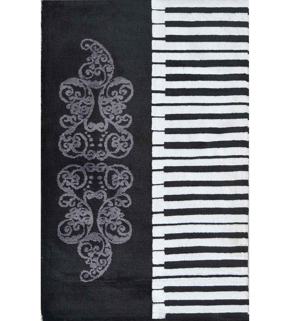 Black Piano Polyester Carpet