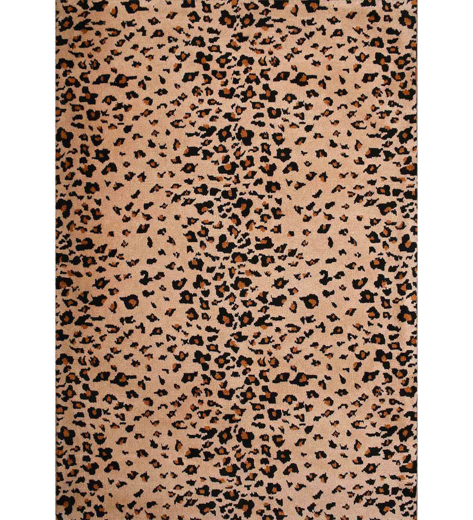 Gold Abstract Polyester Carpet