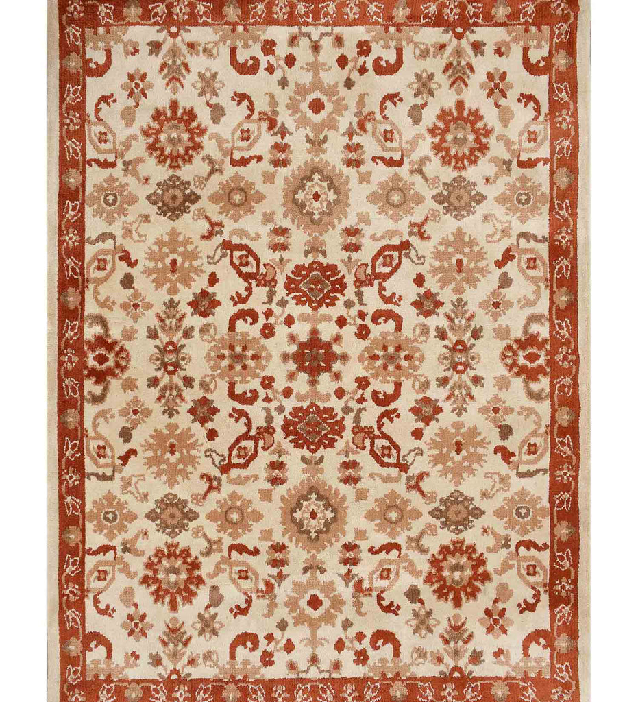 Cream Traditional Polyester Carpet