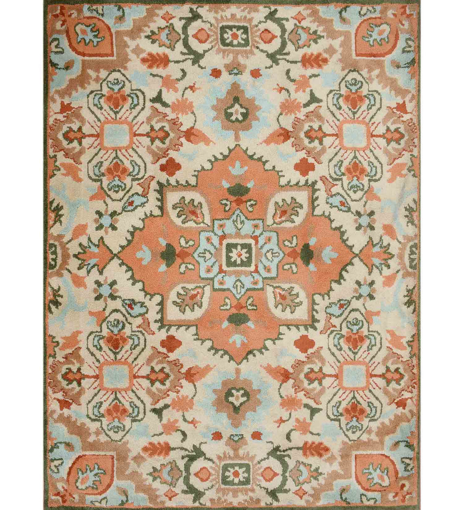 Peach Traditional Polyester Carpet