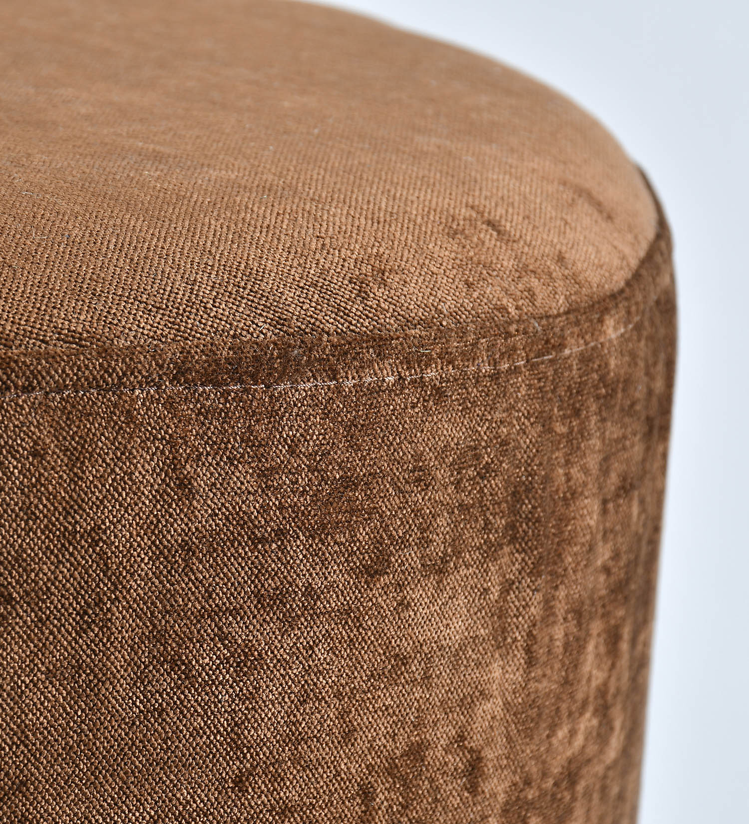 Brown Velvet Wooden Stool – PrestoBazaar